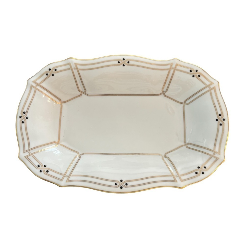Lenox Vanguard Art Deco Style Serving Dish 12” Made in USA